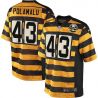 Cheap Troy Polamalu Steelers Jersey #43 Yellow 80 Seasons From China Elite