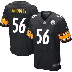 Cheap LaMarr Woodley Steelers Jersey #56 Black From China Elite
