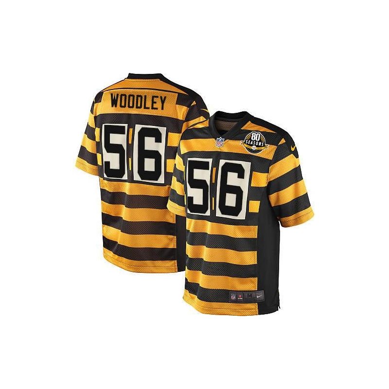 Cheap LaMarr Woodley Steelers Jersey #56 Yellow 80 Seasons From China Elite Cheap LaMarr Woodley Steelers Jersey #56 Yellow 80 Seasons From China Elite