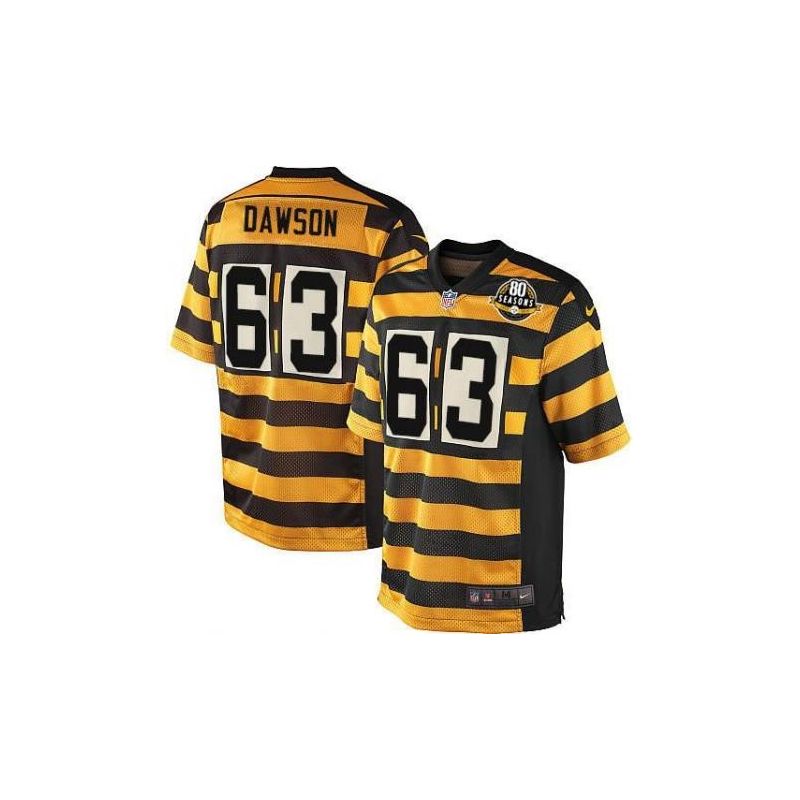 Cheap Dermontti Dawson Steelers Jersey #63 Yellow 80 Seasons From China Elite Cheap Dermontti Dawson Steelers Jersey #63 Yellow 80 Seasons From China Elite