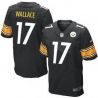 Cheap Mike Wallace Steelers Jersey #17 Black From China Elite
