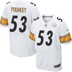 Cheap Maurkice Pouncey Steelers Jersey #53 White From China Elite
