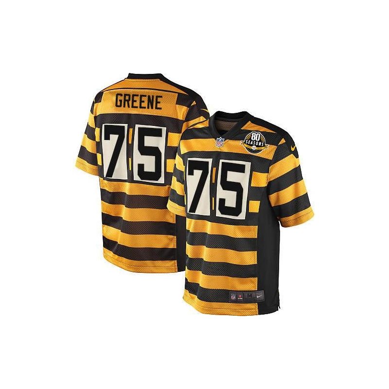 Cheap Joe Greene Steelers Jersey #75 Yellow 80 Seasons From China Elite