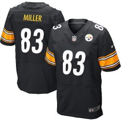 Cheap Heath Miller Steelers Jersey #83 Black From China Elite