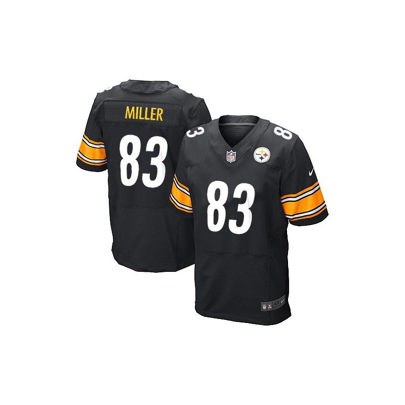 Cheap Heath Miller Steelers Jersey #83 Black From China Elite