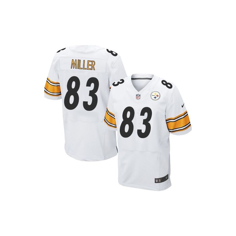Cheap Heath Miller Steelers Jersey #83 White From China Elite
