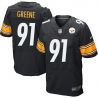 Cheap Kevin Greene Steelers Jersey From China #91 Black Elite