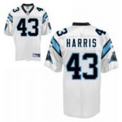 Cheap Chris Harris Panthers Jersey #43 White From China