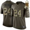 Cheap Devonta Freeman Falcons Jersey From China #24 Olive Salute To Service