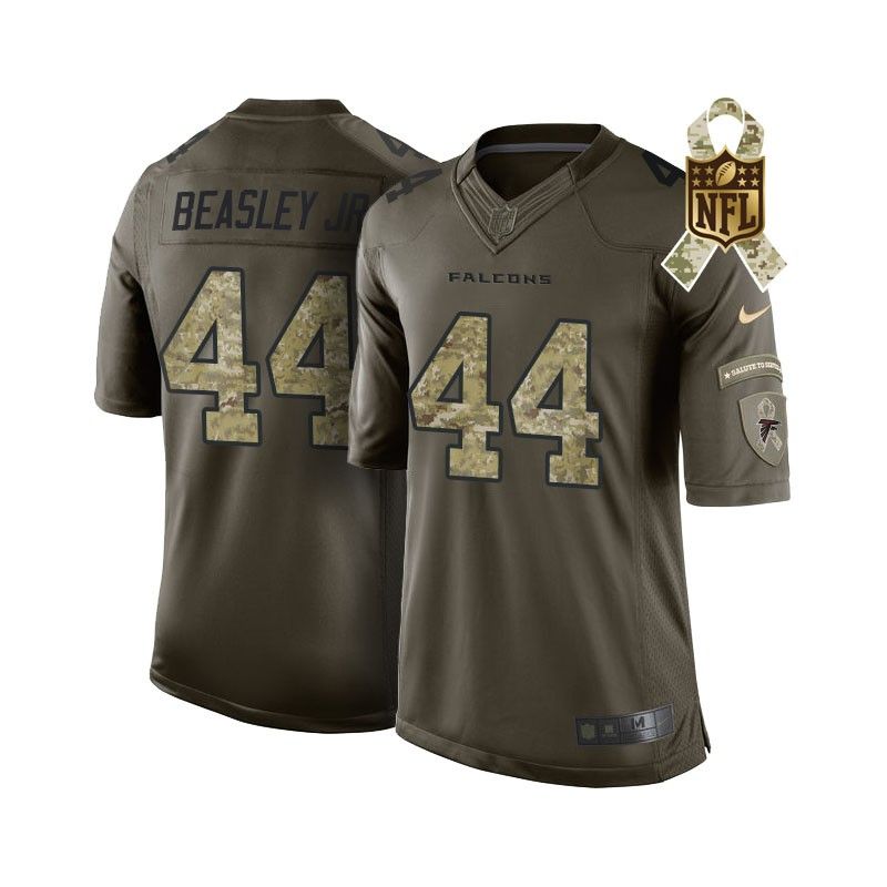 Cheap Vic Beasley JR Falcons Jersey From China #44 Olive Salute To Service Cheap Vic Beasley JR Falcons Jersey From China #44 Olive Salute To Service