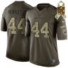 Cheap Vic Beasley JR Falcons Jersey From China #44 Olive Salute To Service