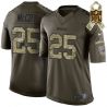 Cheap LeSean McCoy Bills Jersey From China #25 Olive Salute To Service