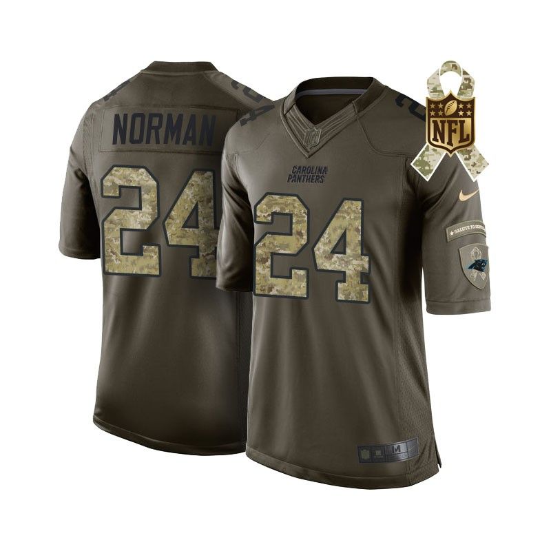 Cheap Josh Norman Panthers Jersey From China #24 Olive Salute To Service Cheap Josh Norman Panthers Jersey From China #24 Olive Salute To Service