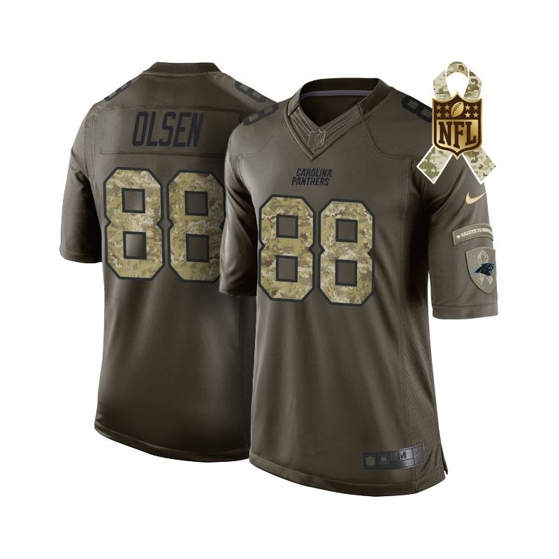 Cheap Greg Olsen Panthers Jersey From China #88 Olive Salute To Service Cheap Greg Olsen Panthers Jersey From China #88 Olive Salute To Service