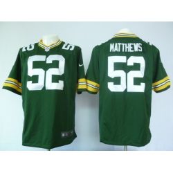 Cheap Clay Matthews Packers Jersey #52 Green From China Game