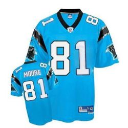 Cheap Kenneth Moore Panthers Jersey #81 Blue From China