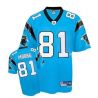 Cheap Kenneth Moore Panthers Jersey #81 Blue From China