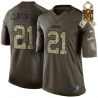 Cheap Ha Ha Clinton-Dix Packers Jersey From China #21 Olive Salute To Service