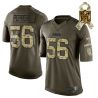 Cheap Julius Peppers Packers Jersey From China #56 Olive Salute To Service