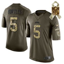 Cheap Blake Bortles Jaguars Jersey From China #5 Olive Salute To Service