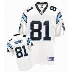 Cheap Kenneth Moore Panthers Jersey #81 White From China