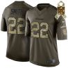 Cheap Harrison Smith Vikings Jersey From China #22 Olive Salute To Service