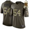 Cheap Eric Kendricks Vikings Jersey From China #54 Olive Salute To Service