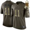 Cheap Julian Edelman Patriots Jersey From China #11 Olive Salute To Service