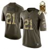 Cheap Landon Collins Giants Jersey From China #21 Olive Salute To Service