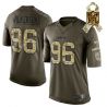 Cheap Muhammad Wilkerson Jets Jersey From China #96 Olive Salute To Service