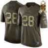 Cheap Carlos Hyde 49ers Jersey From China #28 Olive Salute To Service