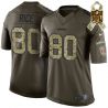 Cheap Jerry Rice 49ers Jersey From China #80 Olive Salute To Service