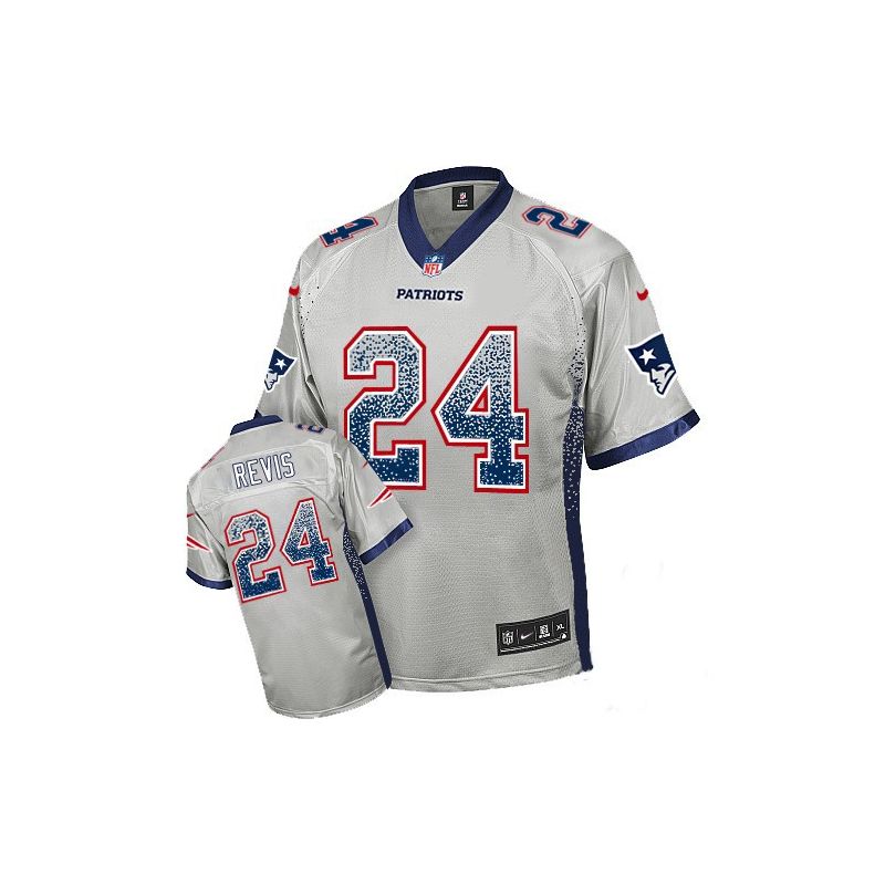 Cheap Darrelle Revis Patriots Jersey From China #24 Grey Drfit Fashion I Cheap Darrelle Revis Patriots Jersey From China #24 Grey Drfit Fashion I