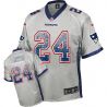 Cheap Darrelle Revis Patriots Jersey From China #24 Grey Drfit Fashion I