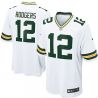 Cheap Aaron Rodgers Packers Youth Jersey #12 White From China