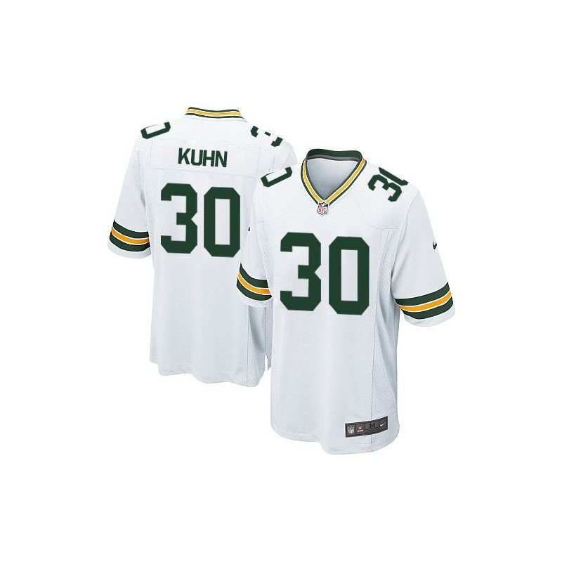 Cheap John Kuhn Packers Youth Jersey #30 White From China Limited