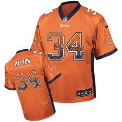 Cheap Walter Payton Bears Youth Jersey From China #34 Orange Drift Fashion I