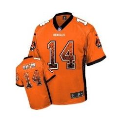 Cheap Andy Dalton Bengals Youth Jersey From China #14 Orange Drift Fashion I