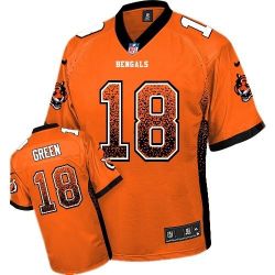 Cheap AJ Green Bengals Youth Jersey From China #18 Orange Drift Fashion I