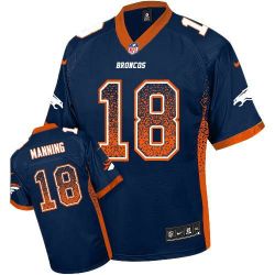 Cheap Peyton Manning Broncos Youth Jersey From China #18 Blue Drift Fashion I