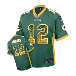 Cheap Aaron Rodgers Packers Youth Jersey From China #12 Green Drift Fashion I