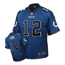 Cheap Andrew Luck Colts Youth Jersey From China #12 Blue Drift Fashion I