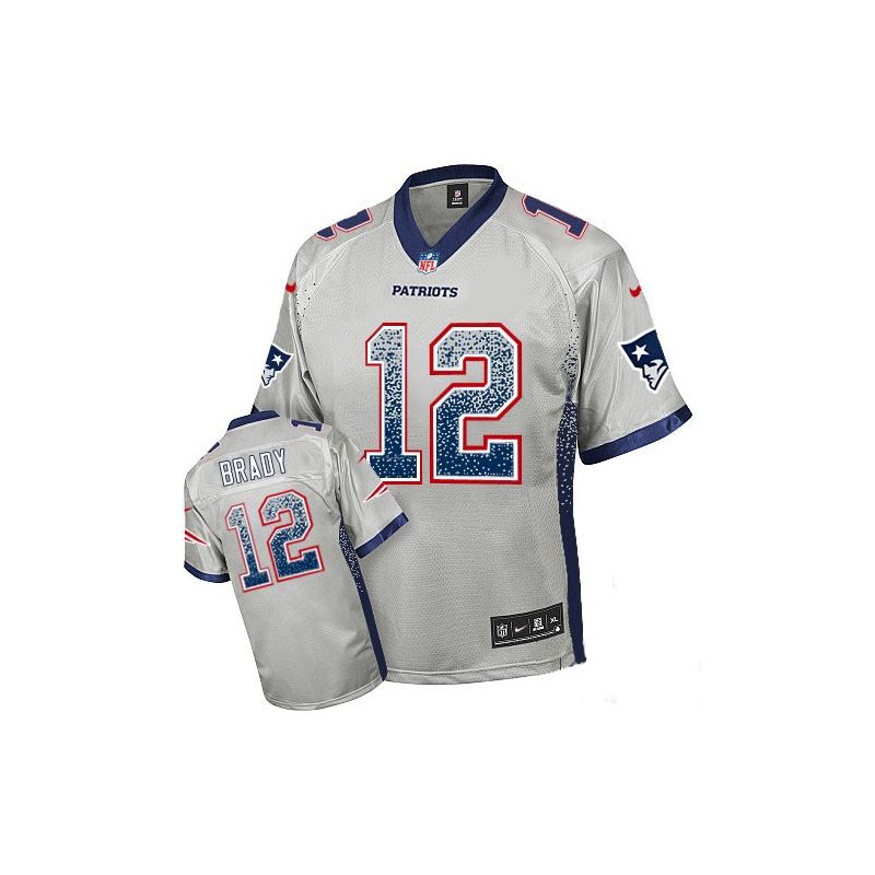 Cheap Tom Brady Patriots Youth Jersey From China #12 Grey Drift Fashion I Cheap Tom Brady Patriots Youth Jersey From China #12 Grey Drift Fashion I