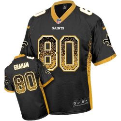 Cheap Jimmy Graham Saints Youth Jersey From China #80 Black Drift Fashion I