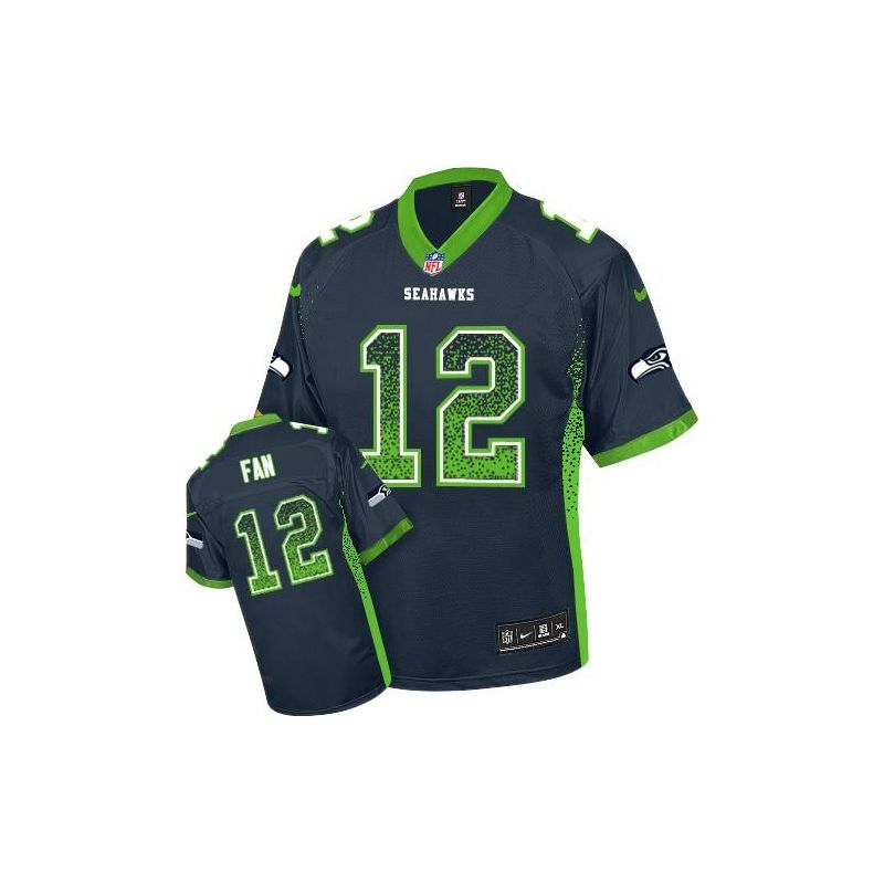 Cheap 12th Fan Seahawks Youth Jersey From China #12 Blue Drift Fashion I