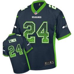 Cheap Marshawn Lynch Seahawks Youth Jersey From China #24 Blue Drift Fashion I