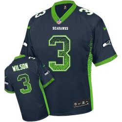 Cheap Russell Wilson Seahawks Youth Jersey From China #3 Blue Drift Fashion I