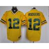 Cheap Aaron Rodgers Packers Jersey #12 Yellow From China Elite