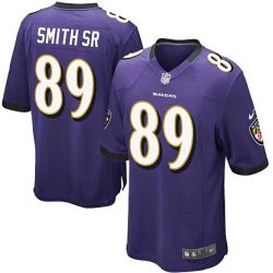 Cheap Steve Smith SR Ravens Youth Jersey From China #89 Purple Game