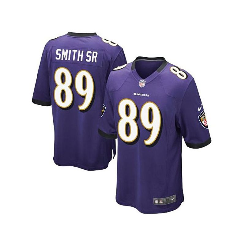 Cheap Steve Smith SR Ravens Youth Jersey From China #89 Purple Game